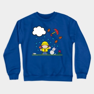Colorforms®  Windy Rainy Day Crewneck Sweatshirt